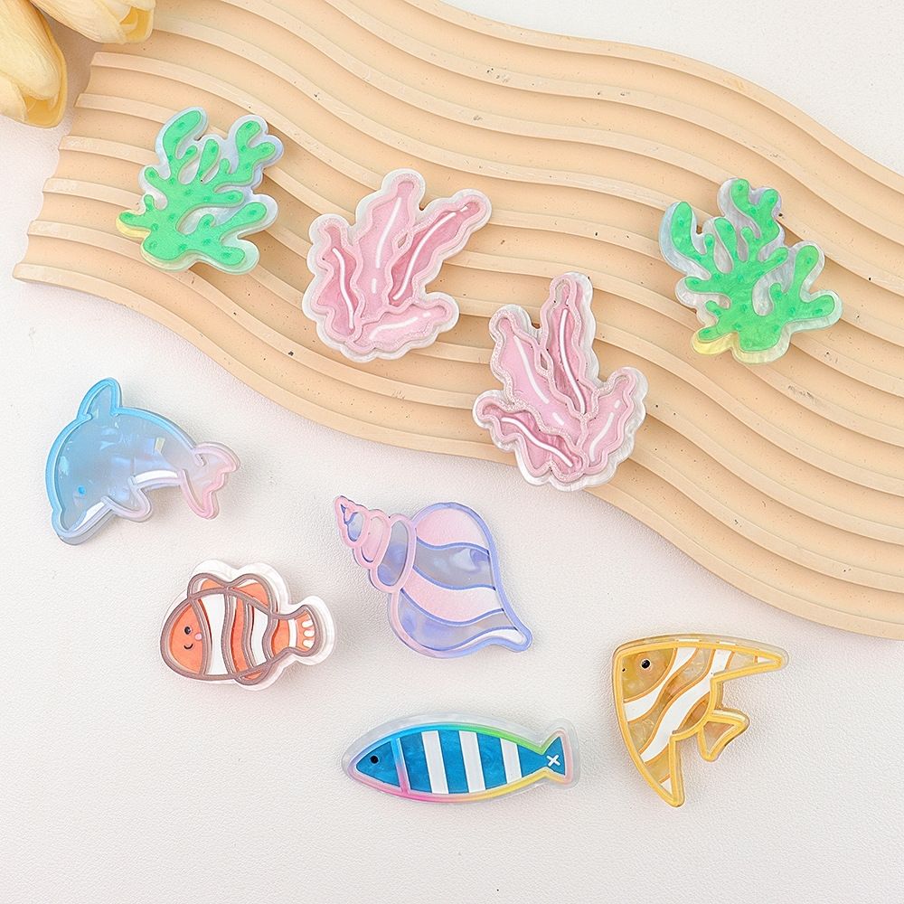 Ocean Series hair clips, versatile for campus, small fish hair clips, ins high appearance level, broken hair clips, duckbill clips, little dolphin hair clips, hair clips Specification image