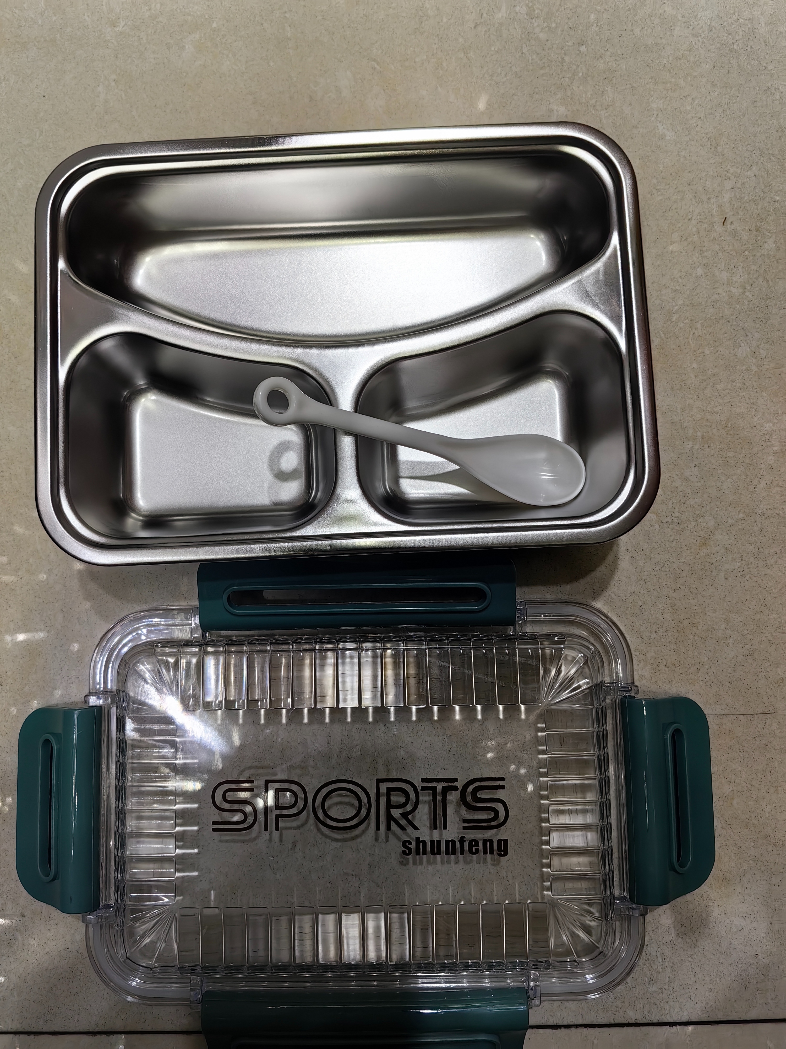 Four-Layer Stainless Steel Lunch Box Crisper Box Disposable Lunch Box Outdoor Portable Crisper Box Practical Durable Food Grade Material Specification drawing