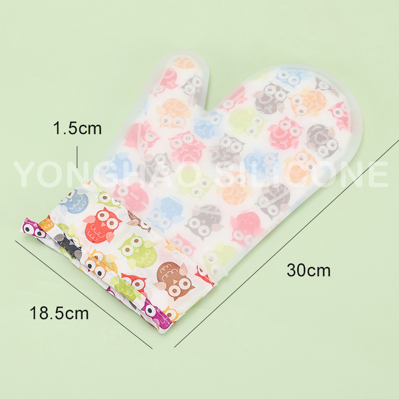 Yonghao Silicone Cotton  Cooking Microwave Oven Mitts Gloves产品图