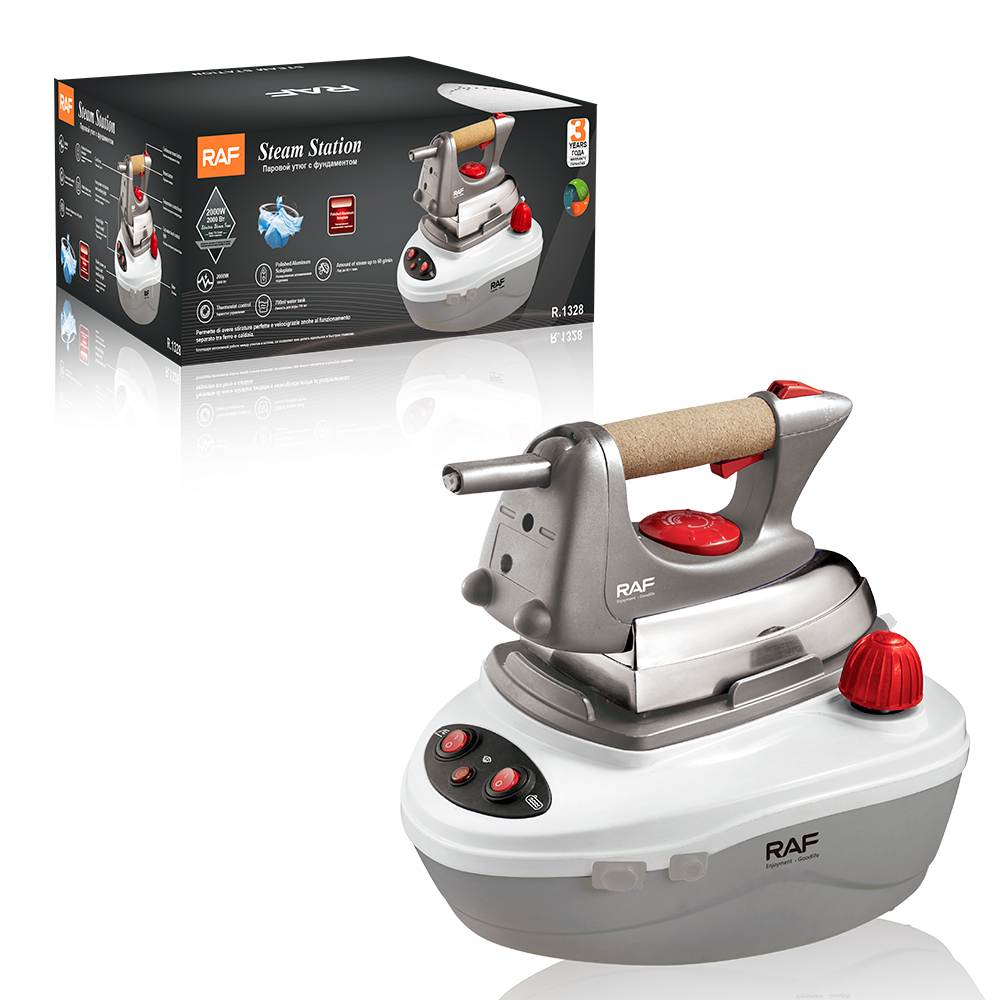 RAF European Standard cross-border pressure steam iron, hanging bottle type large household steam iron, high-power iron R.1328 details Picture