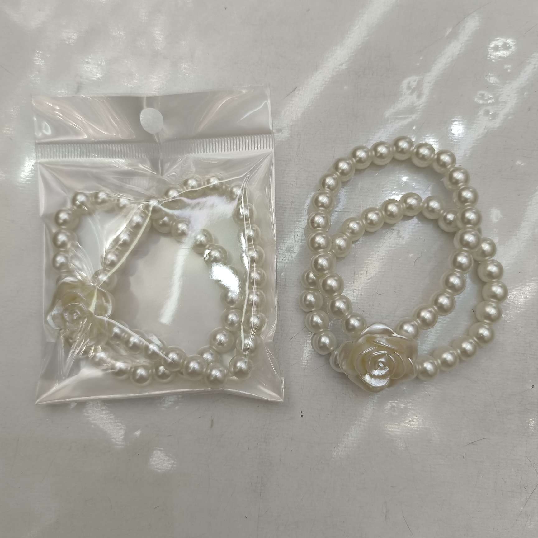 珍珠手饰 手链手串两用 首饰饰品 精美手链手串 时尚潮流配饰女士手链手串礼品可定制白底实物图