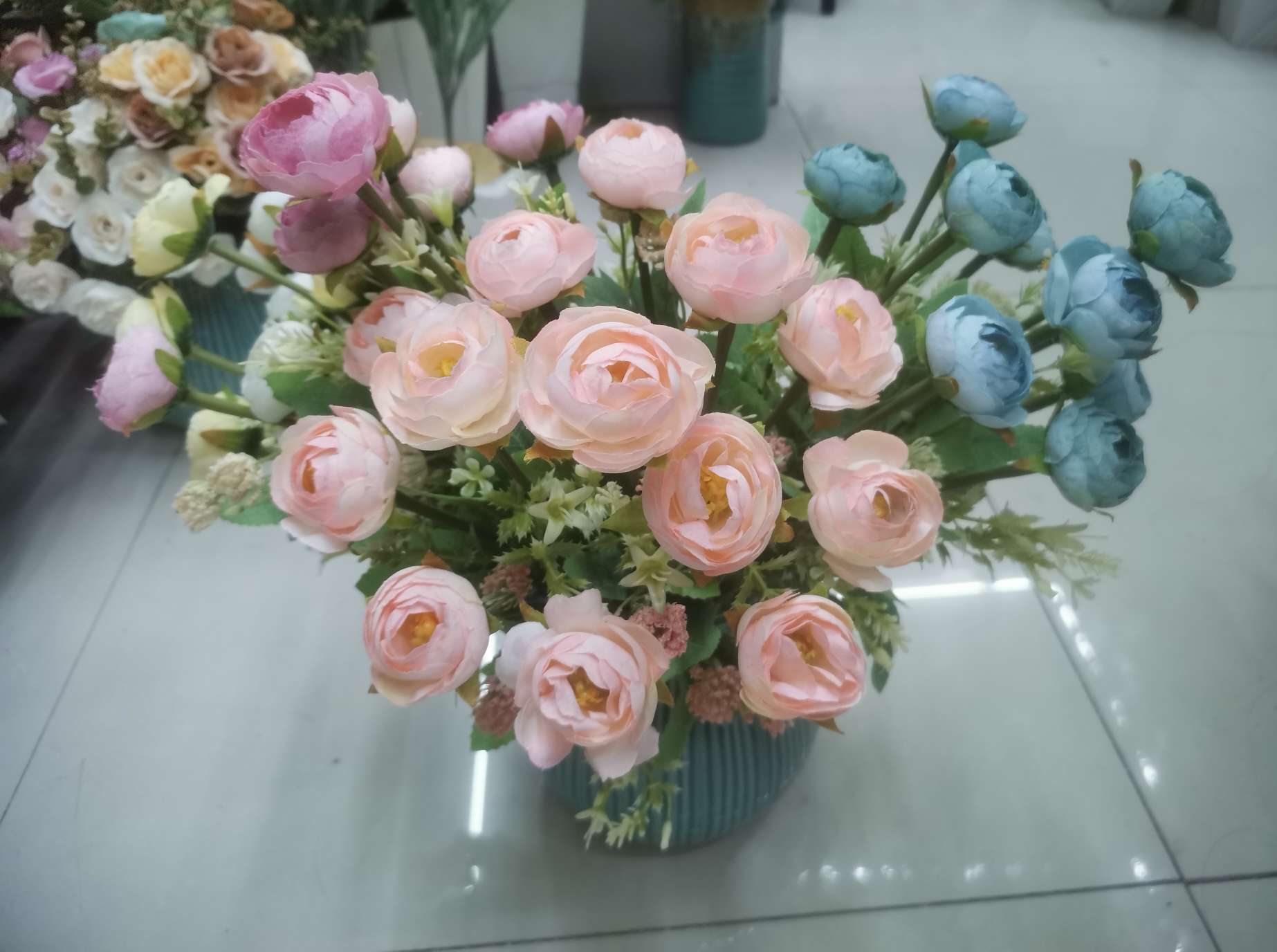 新款欧式10叉玫瑰苞花苞仿真花家居酒店装饰花人造花 