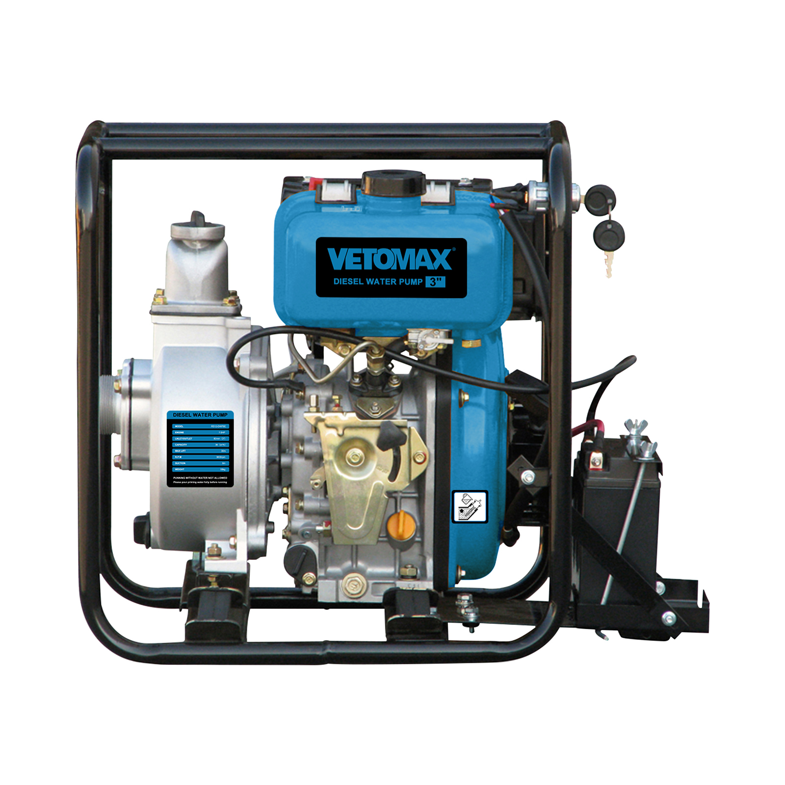 DIESEL WATER PUMP (80MM 3' ELECTRIC )柴油水泵电动
