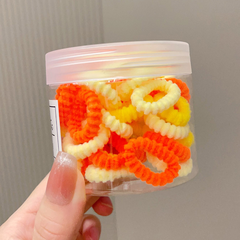 婴儿扎头发皮筋不伤发弹性好可爱毛巾圈宝宝耐用小发圈头绳详情图12