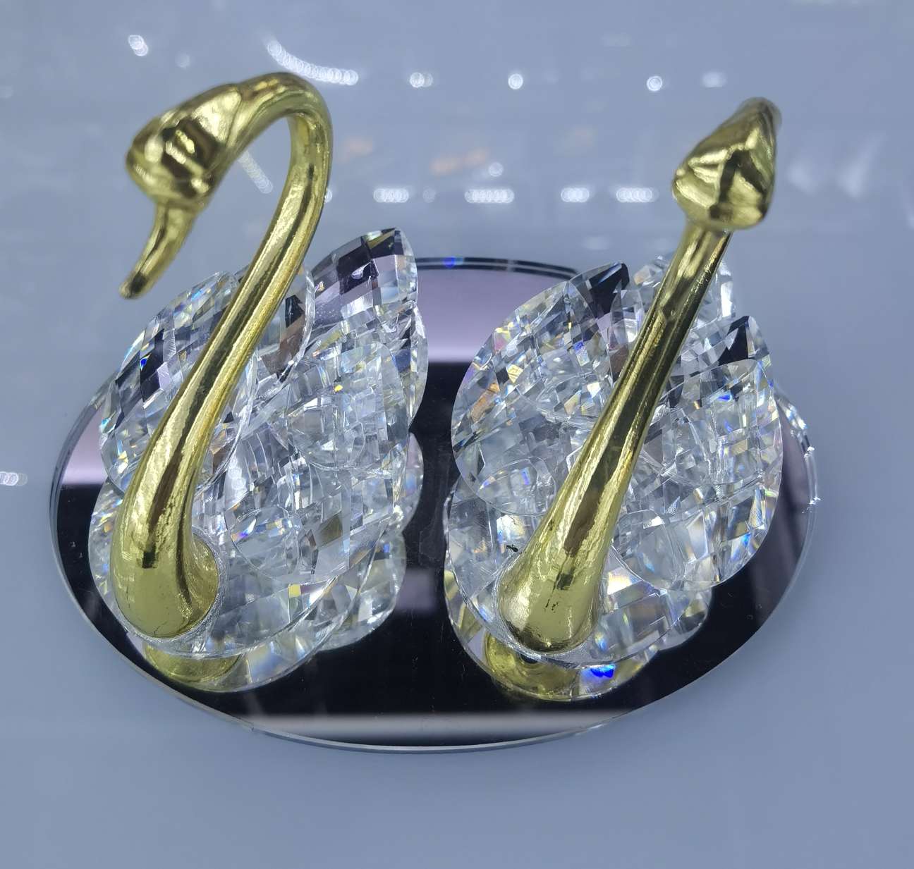 水晶天鹅摆件详情图3