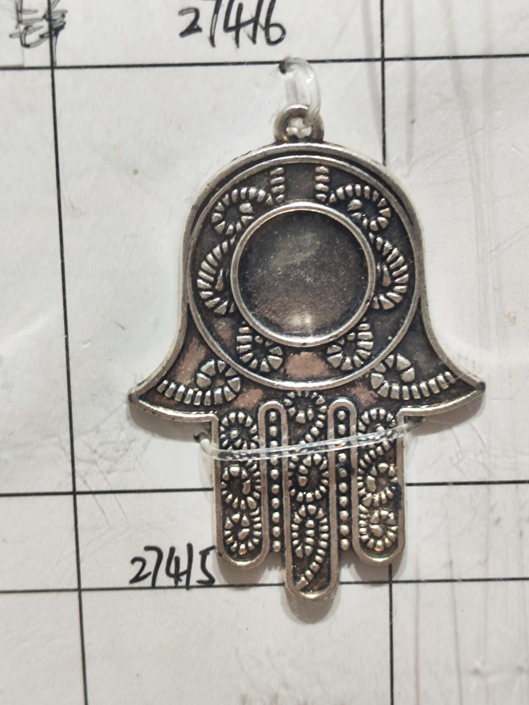 Factory direct sales of Devil's Eye palm diy handcrafted alloy accessories details Picture
