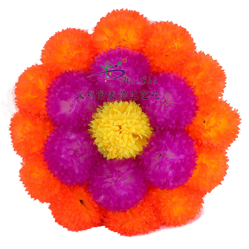 MS-048 rebanadas de flores de maza flores de limpieza de tumbas flores de sacrificio arreglos florales de cementerio flores de simulación flores falsas tijeras de crisantemo guirnalda Item Picture