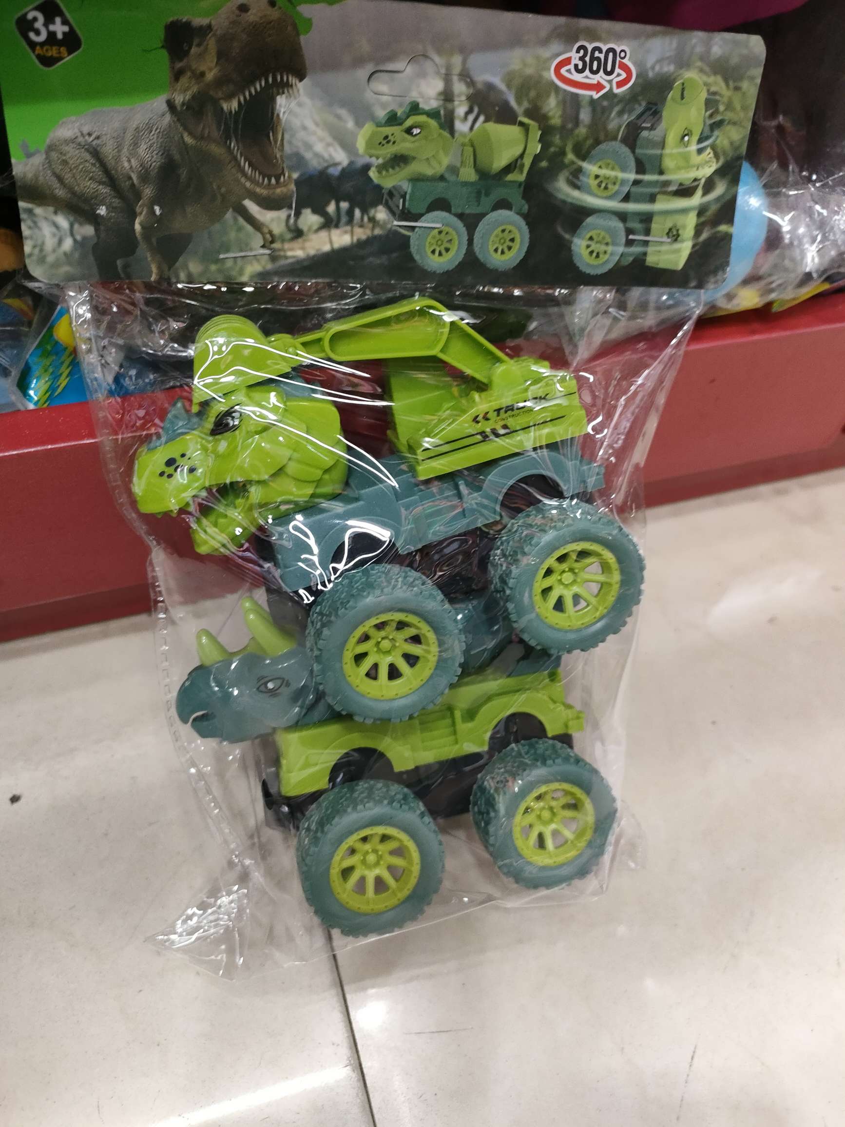 Engineering vehicle mixed loading, dinosaur head, 2 mixed types, children's sand-digging toys detail image 2