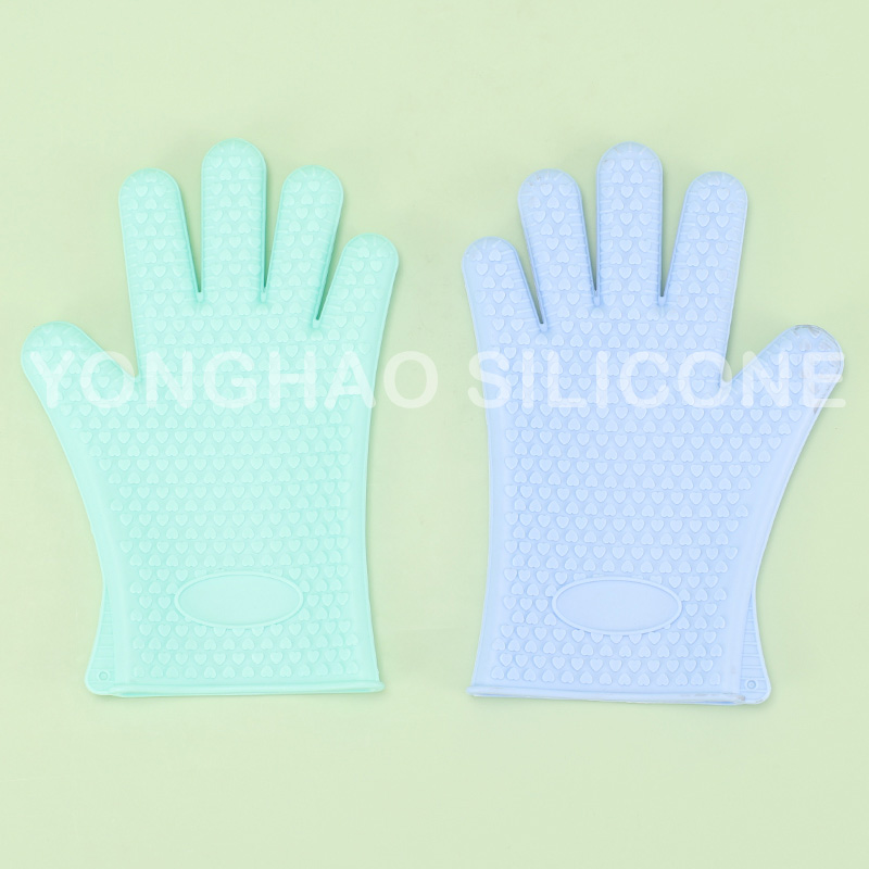 Silicone Heat-proof Flexible Dishwashing Baking Gloves 细节图