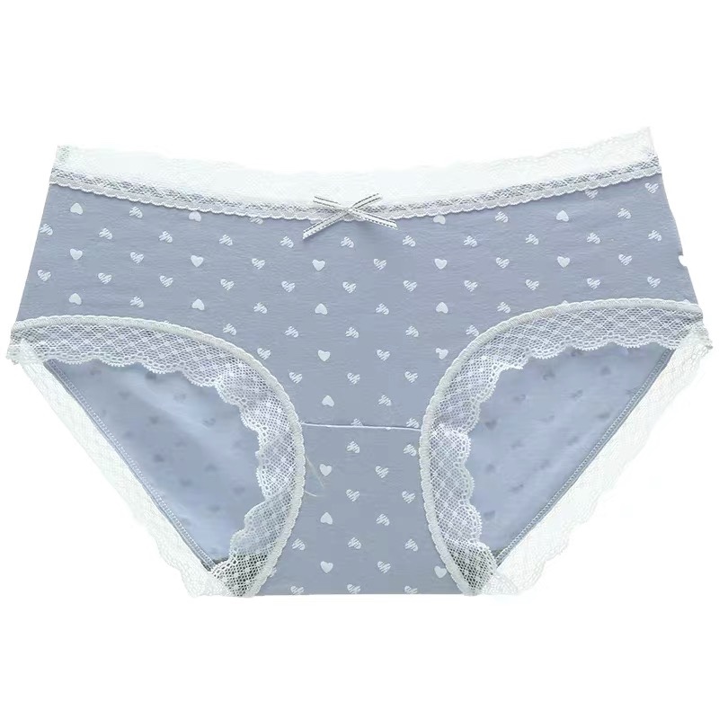 New Japanese-style women's pure cotton antibacterial large-sized mid-high waist underwear, women's fat mm, 200 pounds plus weight, large triangle 111 full figure
