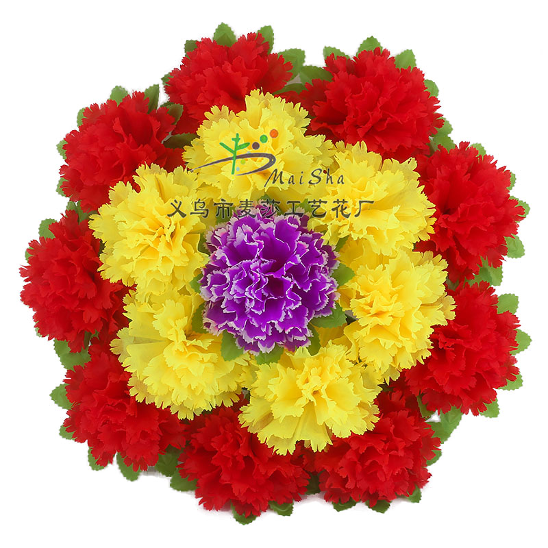MS-048 rebanadas de flores de maza flores de limpieza de tumbas flores de sacrificio arreglos florales de cementerio flores de simulación flores falsas tijeras de crisantemo guirnalda Application Scenario