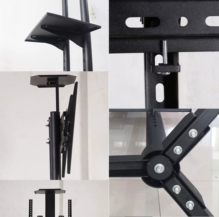 外贸批发厂家直销1500型液晶电视机支架落地挂架32-65，32-55寸可移动推车架。详情图9