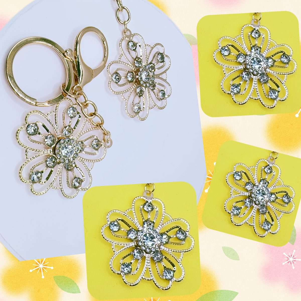 Creative keychains, bag decorations, small pendants, festival party gifts, keychains, clothing, shoes, hats, accessories, car key pendants, keychains Application Scenario