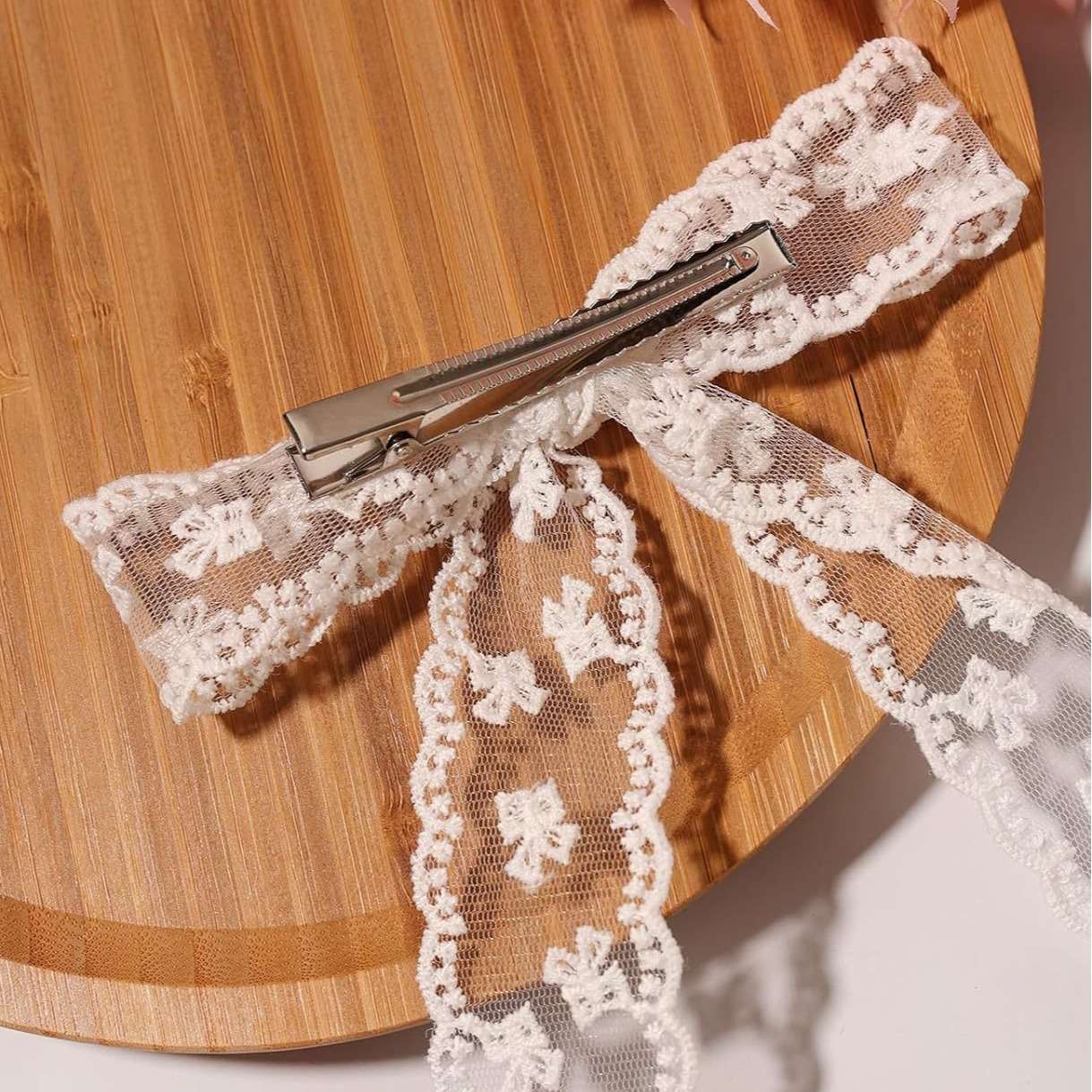 Lace, bow, ribbon hair clips, Korean-style hair accessories and ladylike headwear, 50 pieces per pack detail image 2