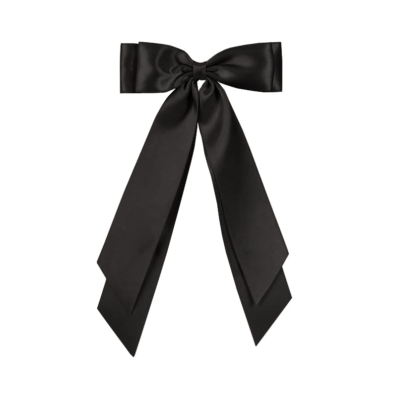 The creative hair clip with a large bow at the back of the head, a beautiful and elegant lady's duckbill clip Application Scenario