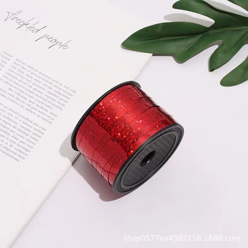 Factory direct sales: 100-yard laser balloon ribbon binding rope, balloon binding rope detail image 2