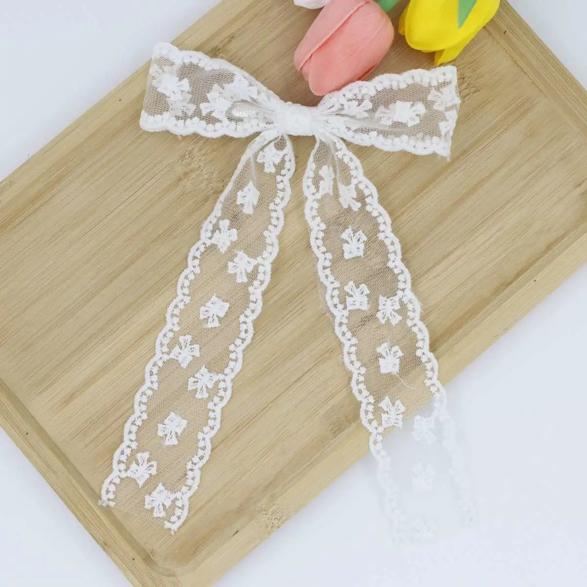Lace, bow, ribbon hair clips, Korean-style hair accessories and ladylike headwear, 50 pieces per pack detail image 6