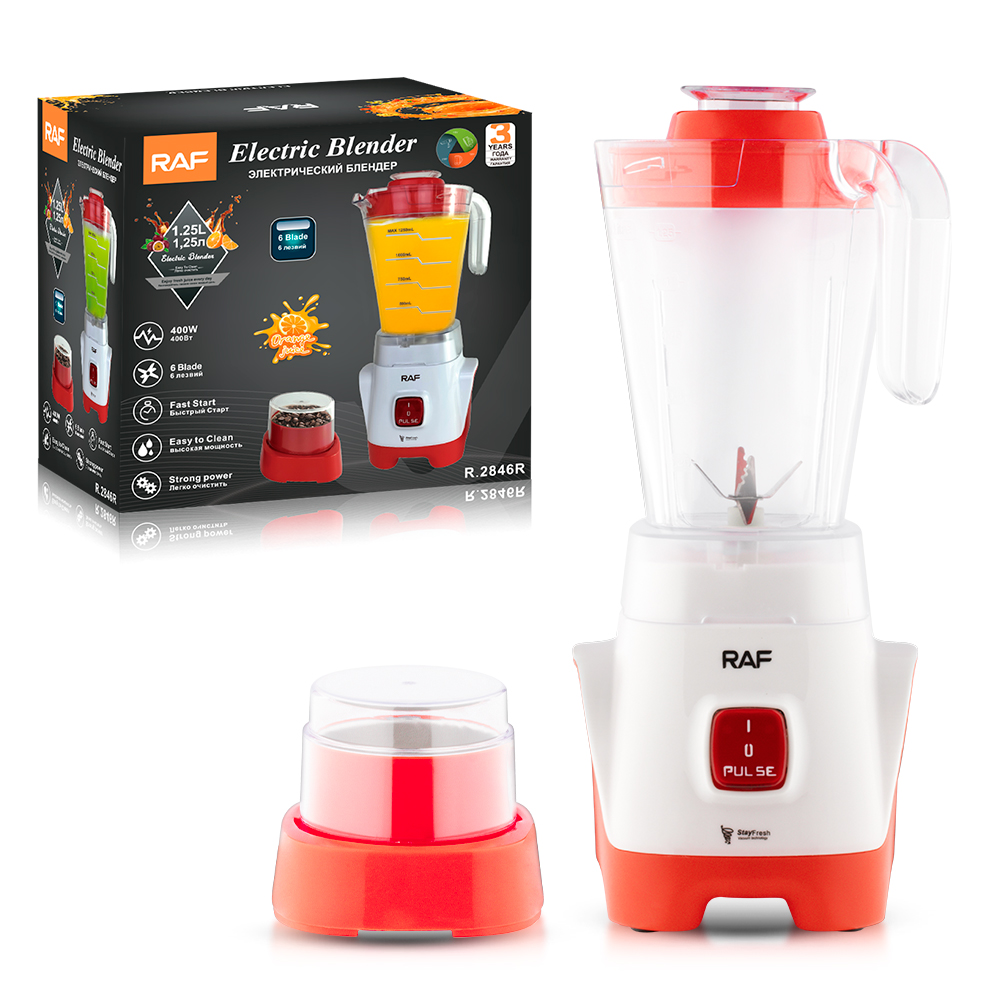 RAF European-style food processor, blender, fruit and vegetable juicer, household juice blender, baby food smoothie machine, 1.25L Specification drawing