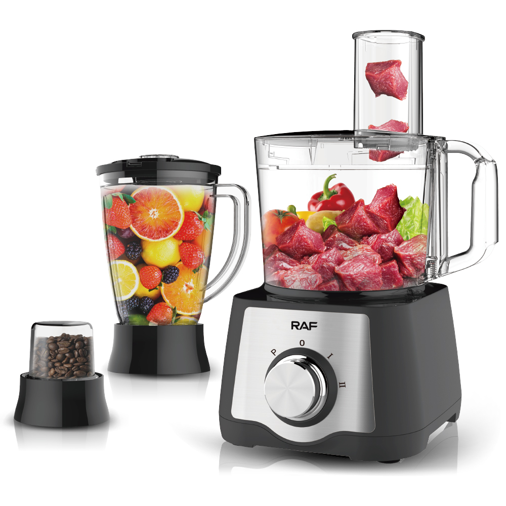 RAF European-standard cross-border household multi-functional meat mincing, slicing, juicing, grinding and powder grinding all-in-one food processor Application Scenario
