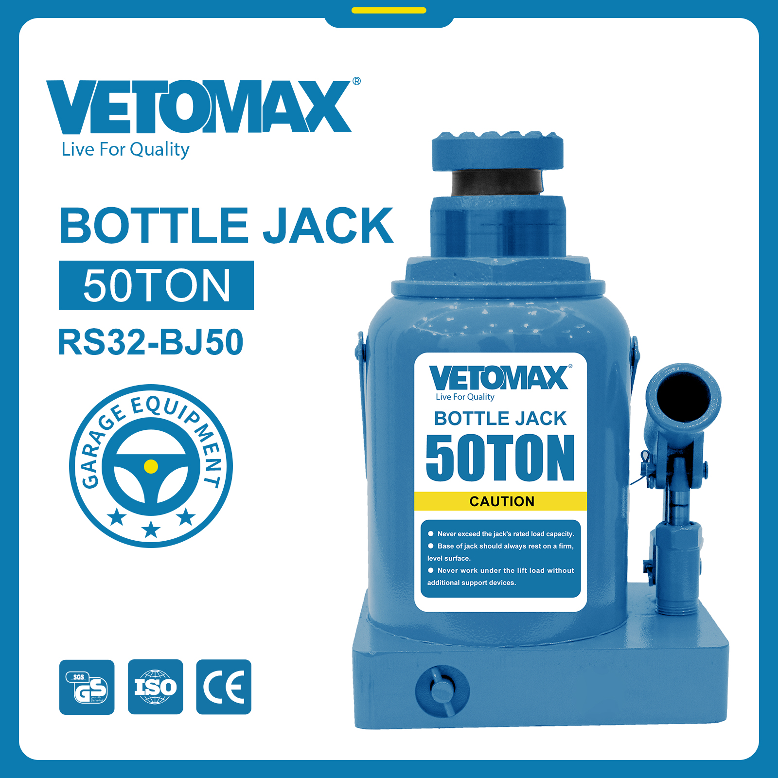 BOTTLE JACK 50T vertical jack