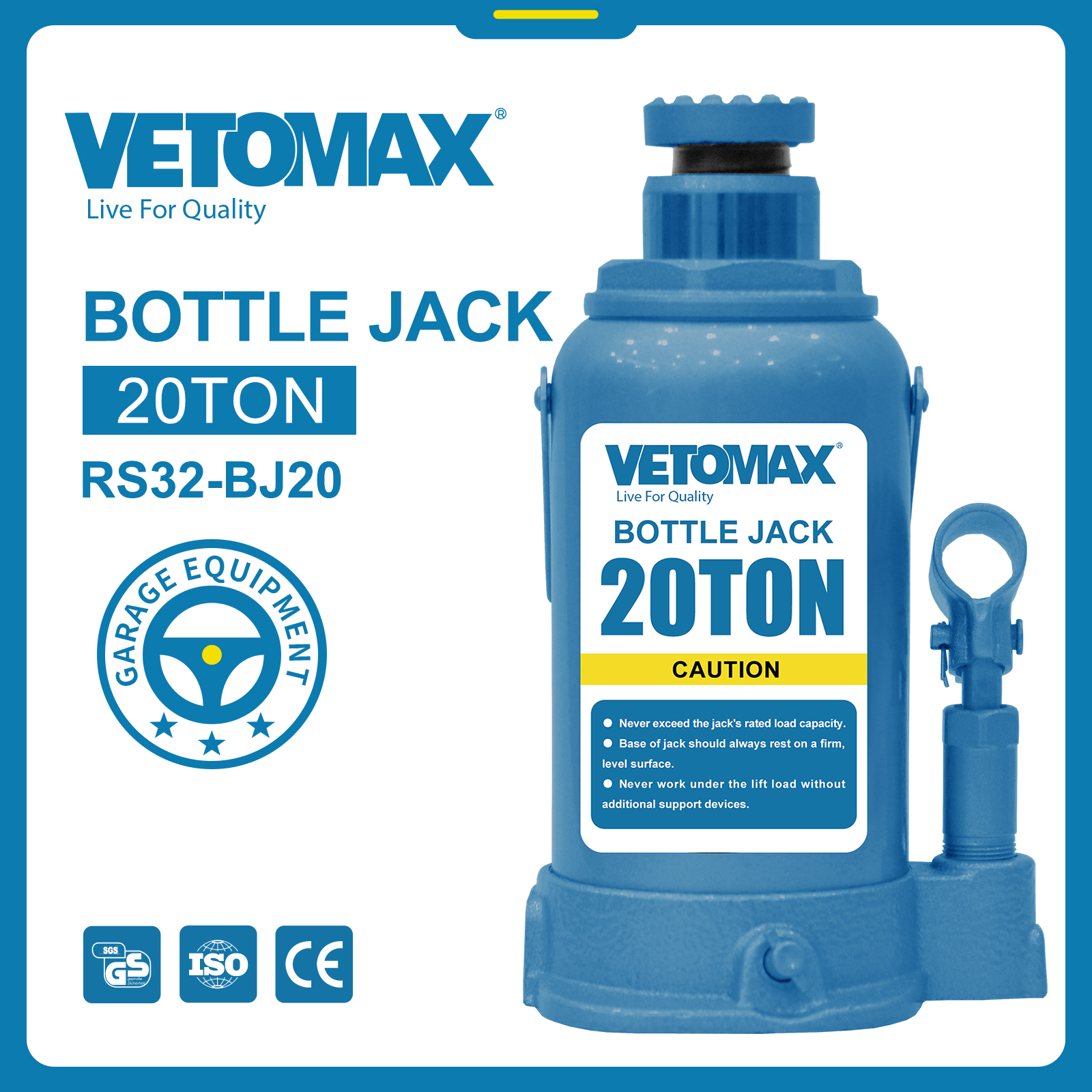 BOTTLE JACK 20T vertical jack