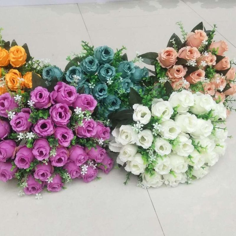 Jianying Flower Shop researches, develops, produces and sells 9-head 8-layer lilacs 123002