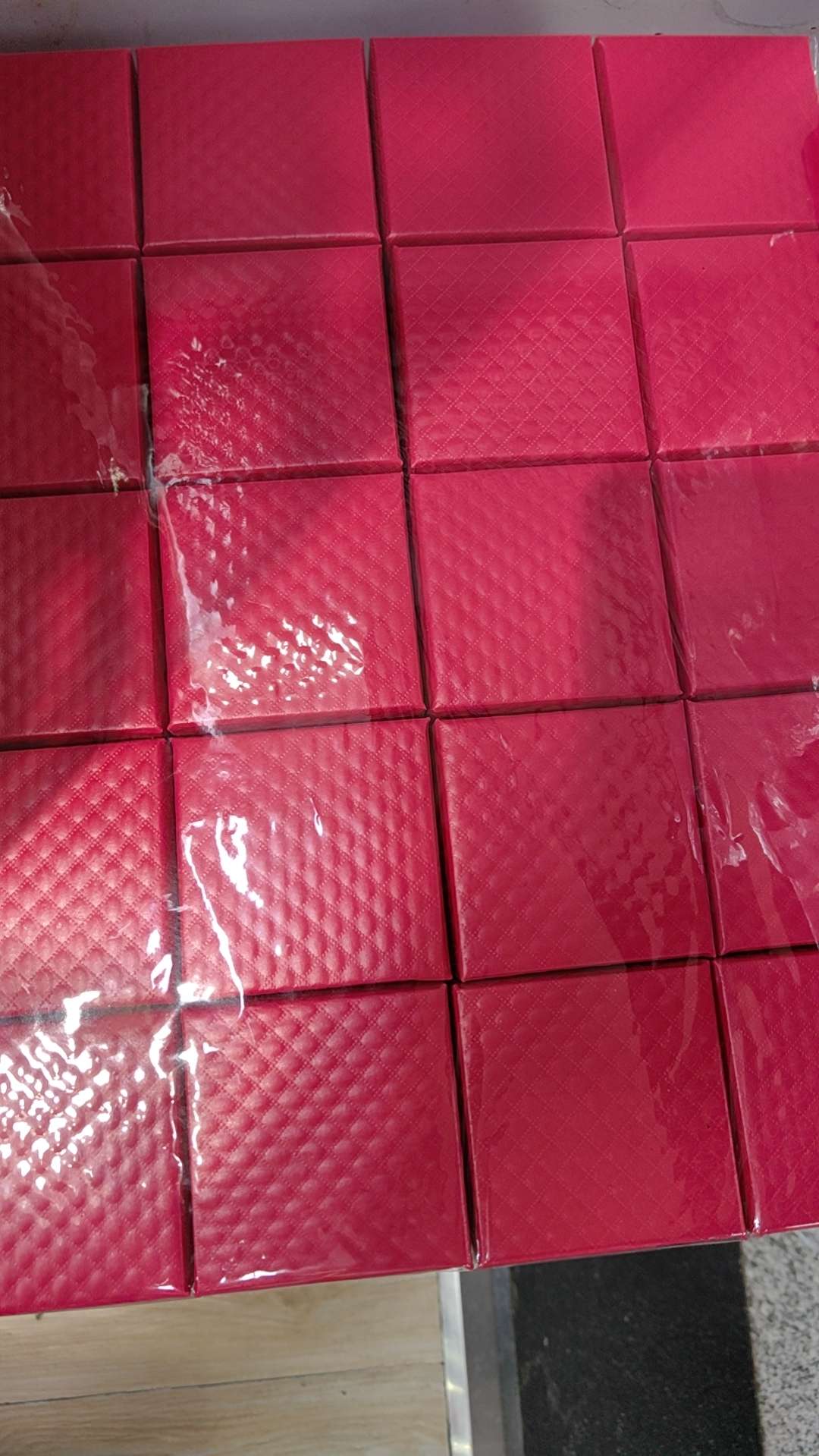 耳饰盒耳饰盒包装5x5x3仿皮首饰盒包装盒耳环戒指盒耳钉盒多规格可选工厂直销 