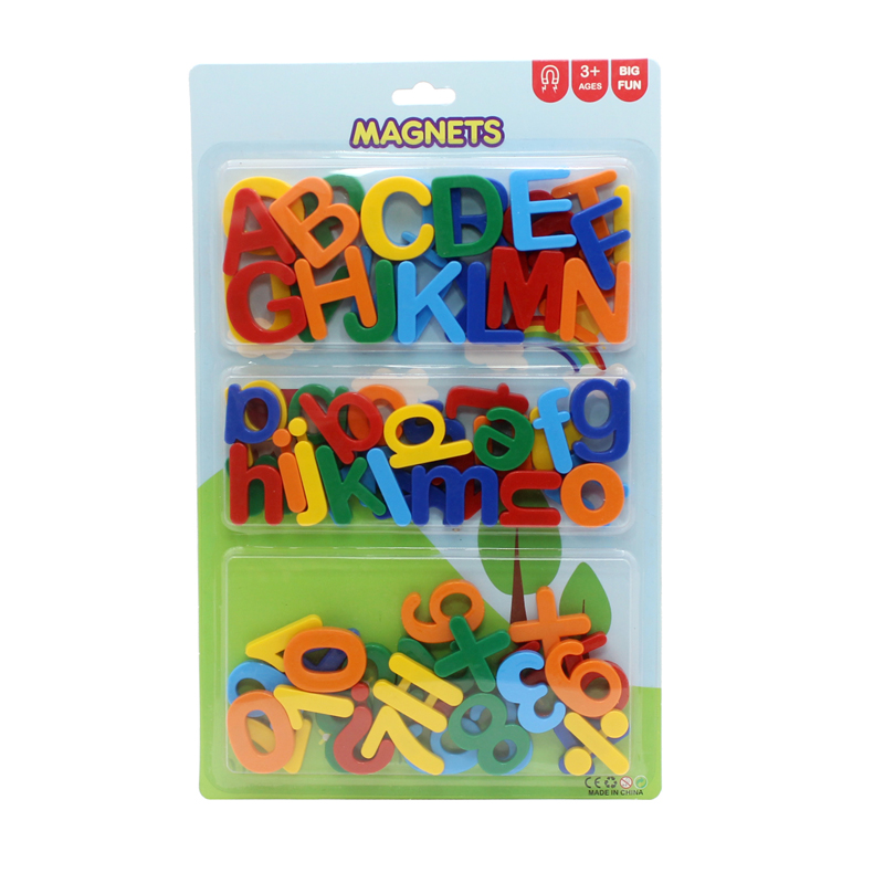 Small three-in-one magnetic combination set: Letter stickers/uppercase/lowercase/numbers/geometric shapes Specification image