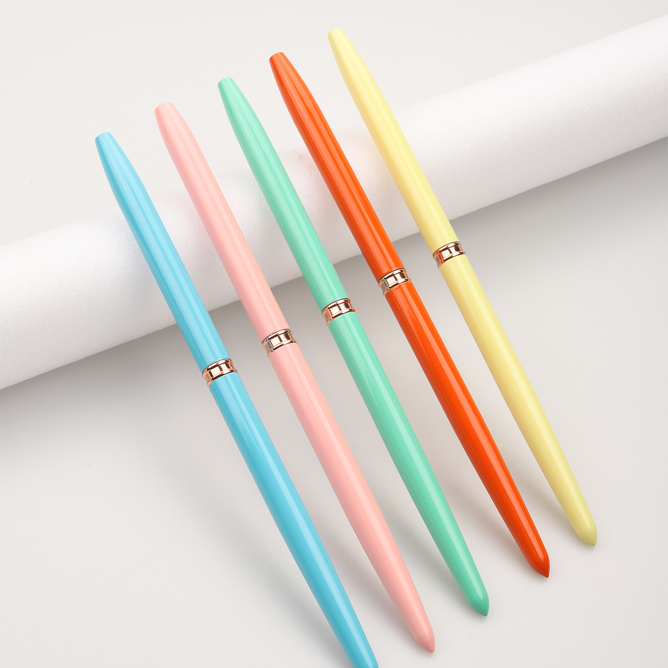 375彩色金属杆针管拉线笔5支装针管画花彩绘拉线彩绘工具