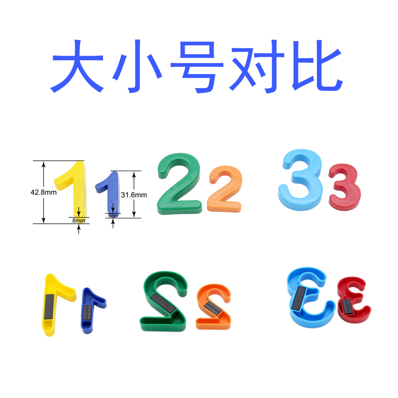 Large-sized small card magnetic letter stickers/capital letters/lowercase letters/number symbols/geometric puzzles/Arabic letters/Russian letters Application Scenario