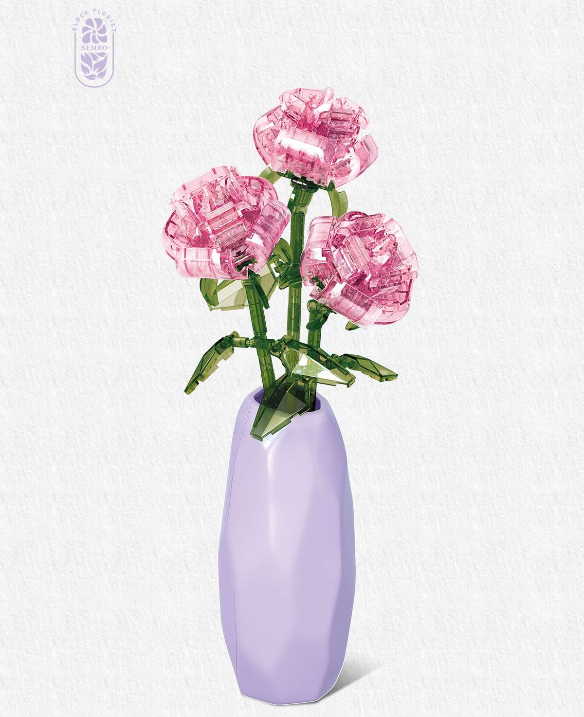 Senbao Crystal Flower building blocks children's toys details Picture