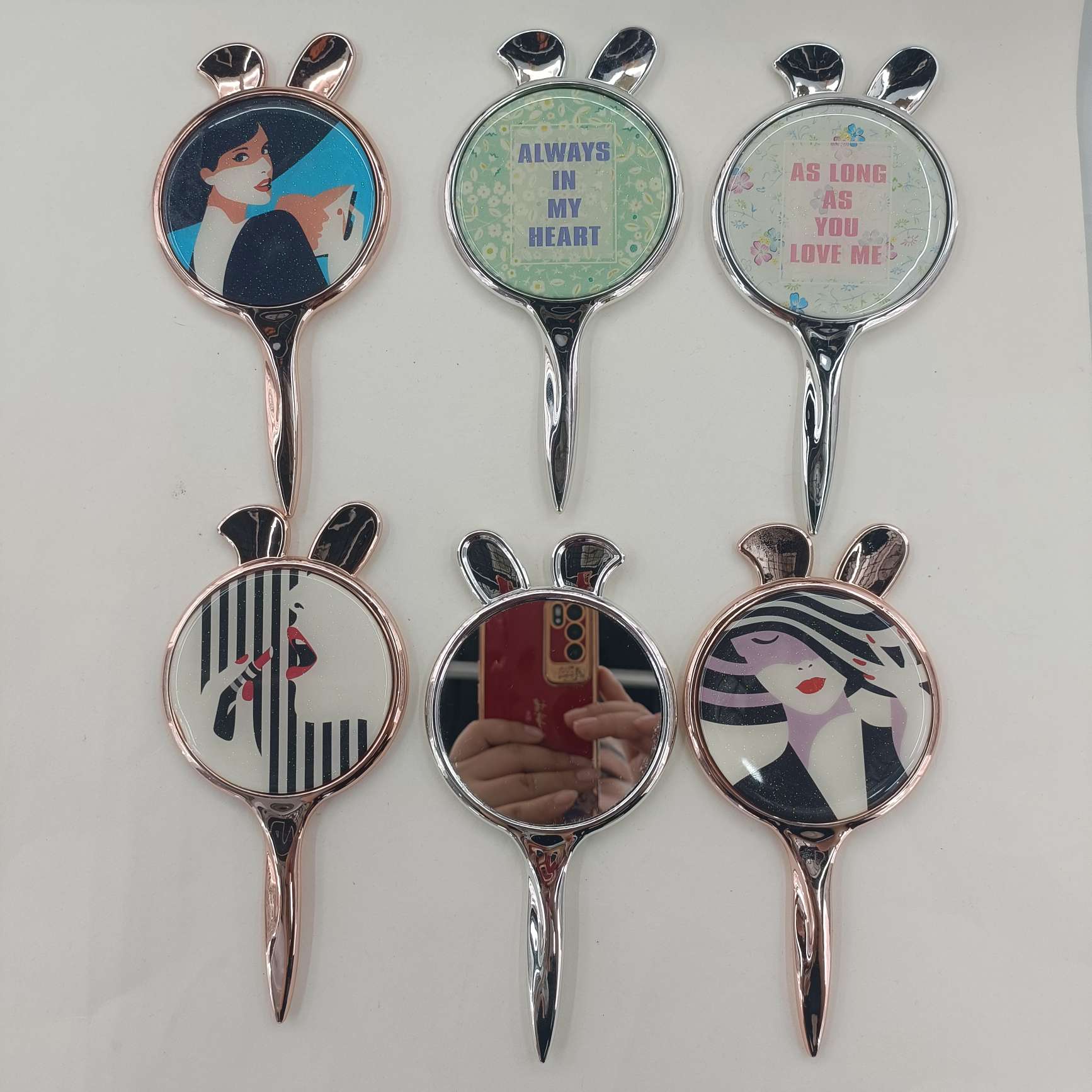 小镜子，卡通镜子，手柄镜详情图6