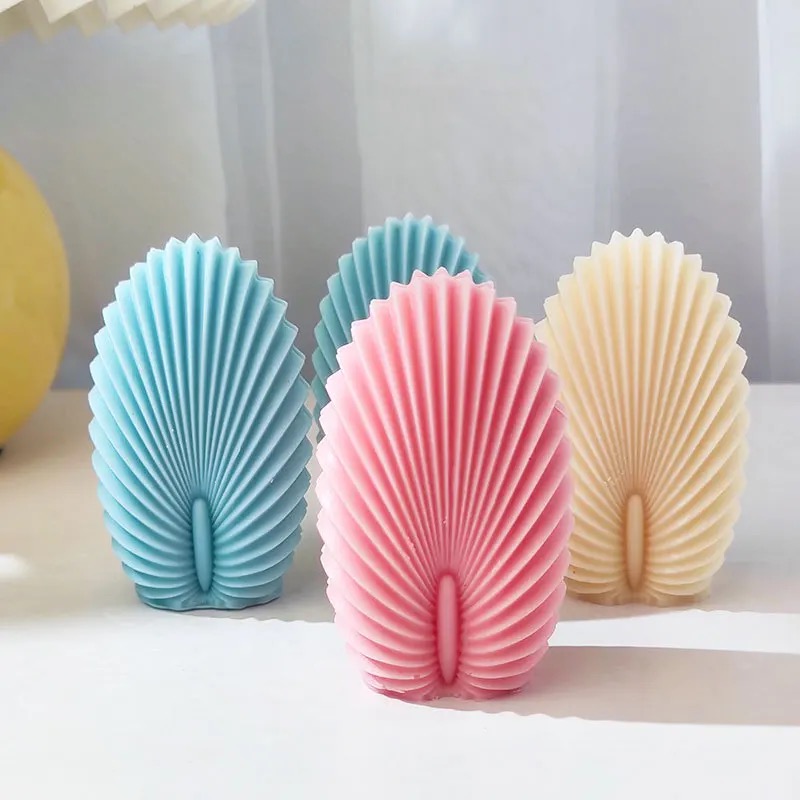 Soybean wax fan shell candle aromatherapy wax Romantic birthday gift, souvenir, wedding gift modern home decoration aromatherapy fragrance, aromatherapy candle aromatherapy home aromatherapy, aromatherapy decoration candle fragrance, essential oil aromatherapy fragrance details Picture