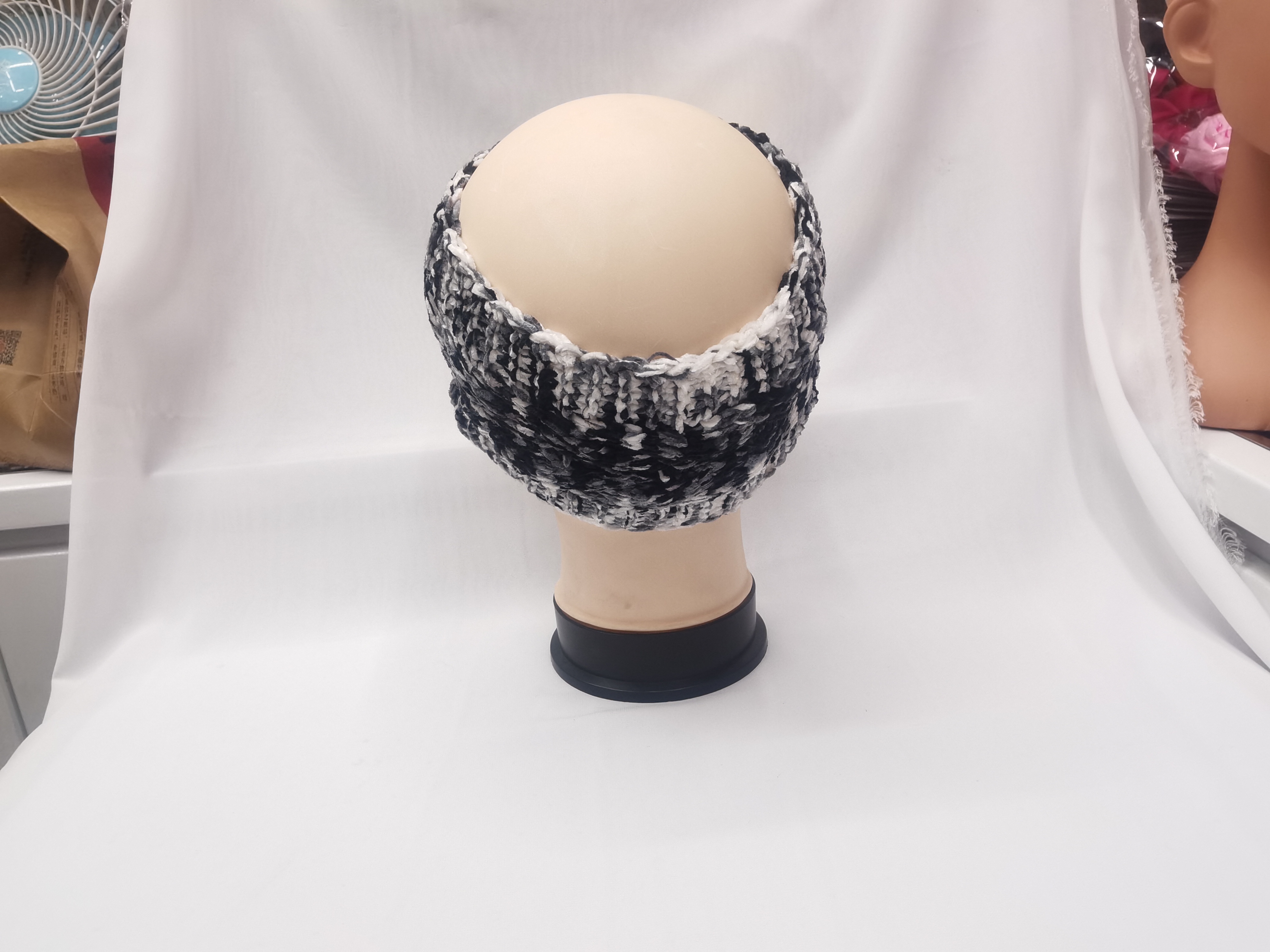 Cross-Border New Children's Headband Autumn And Winter Knitted Jacquard Line Knot Baby Headband European And American Baby Children's Hair Accessories details Picture