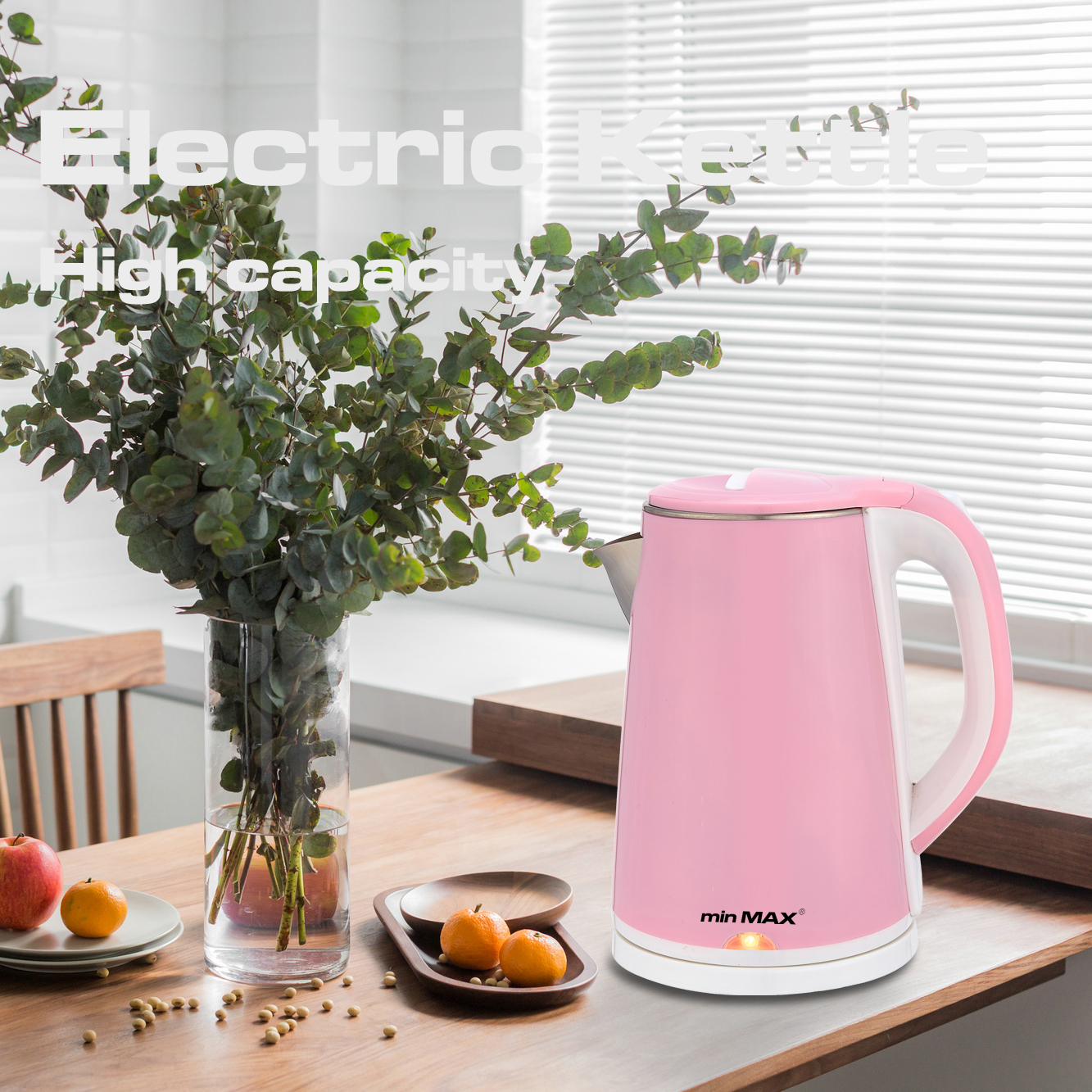 minMAX Home Hotel 2388 cheap electric kettle, electric boiling kettle, large capacity 2.0L kettle in stock Application Scenario