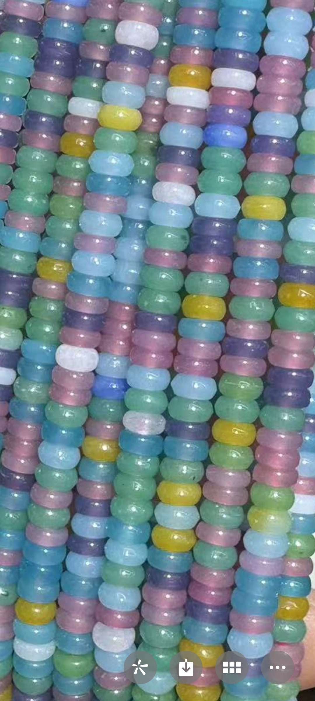 Semi-finished jewelry accessories, glass beads, loose beads, string beads, DIY handcrafted materials, bead accessories, bracelets, necklaces, handcrafted string beads, exquisite jewelry detail image 2