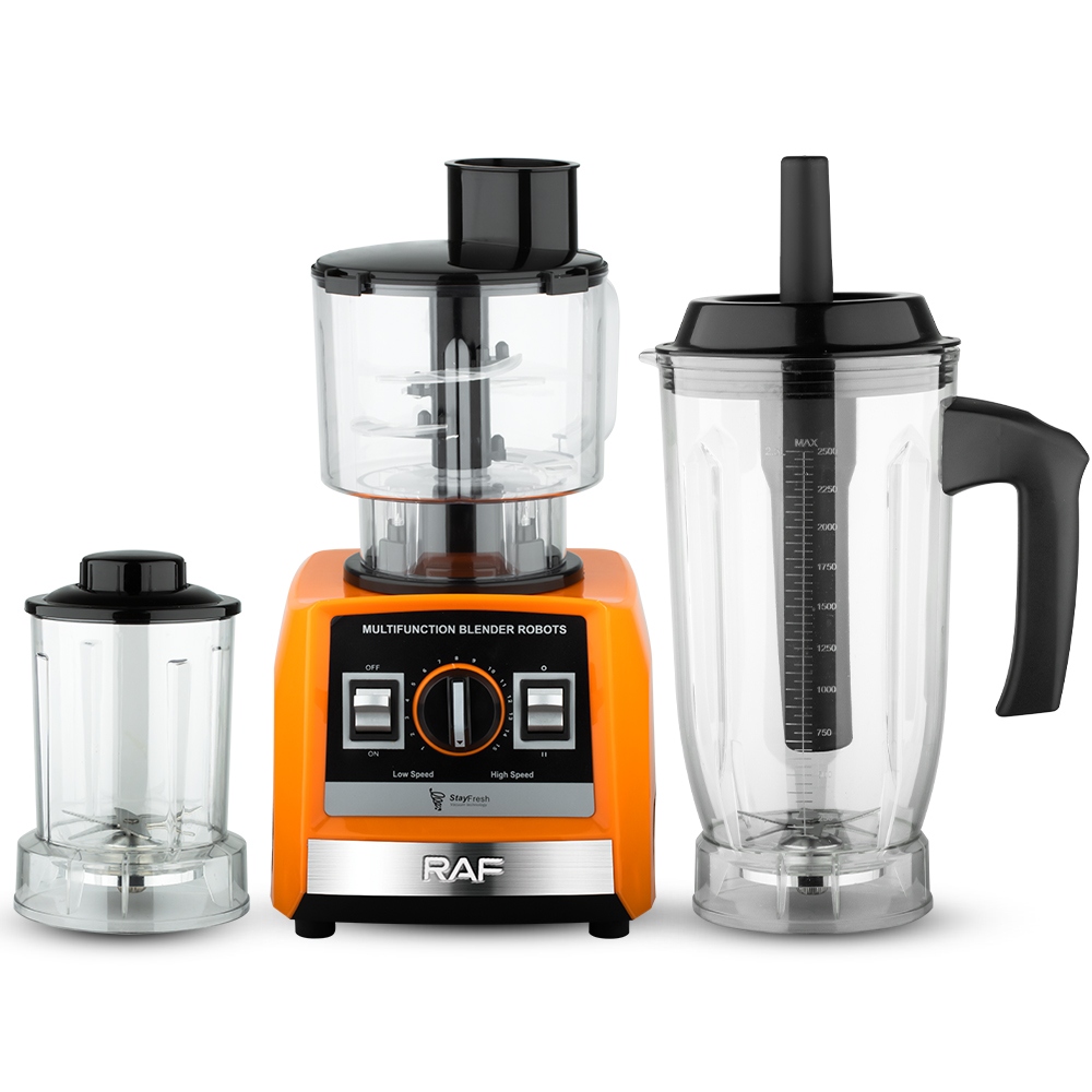 RAF European-standard cross-border multi-functional three-in-one juicer, household food processor, meat grinder, grinder and flour mill Item Picture