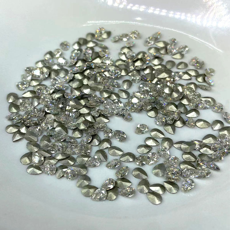 Mini water drop zircon nail drill DIY decorative accessory, base plated bare stone wholesale white stock Application Scenario