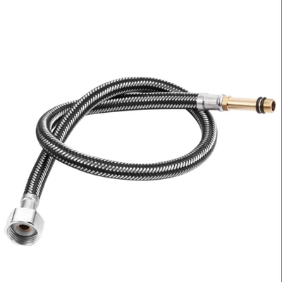 Stainless Steel Braided Tube Mixed 4 Points Hot And Cold Water Faucet Single Head Water Inlet Hose Manufacturers Toilet Water Heater