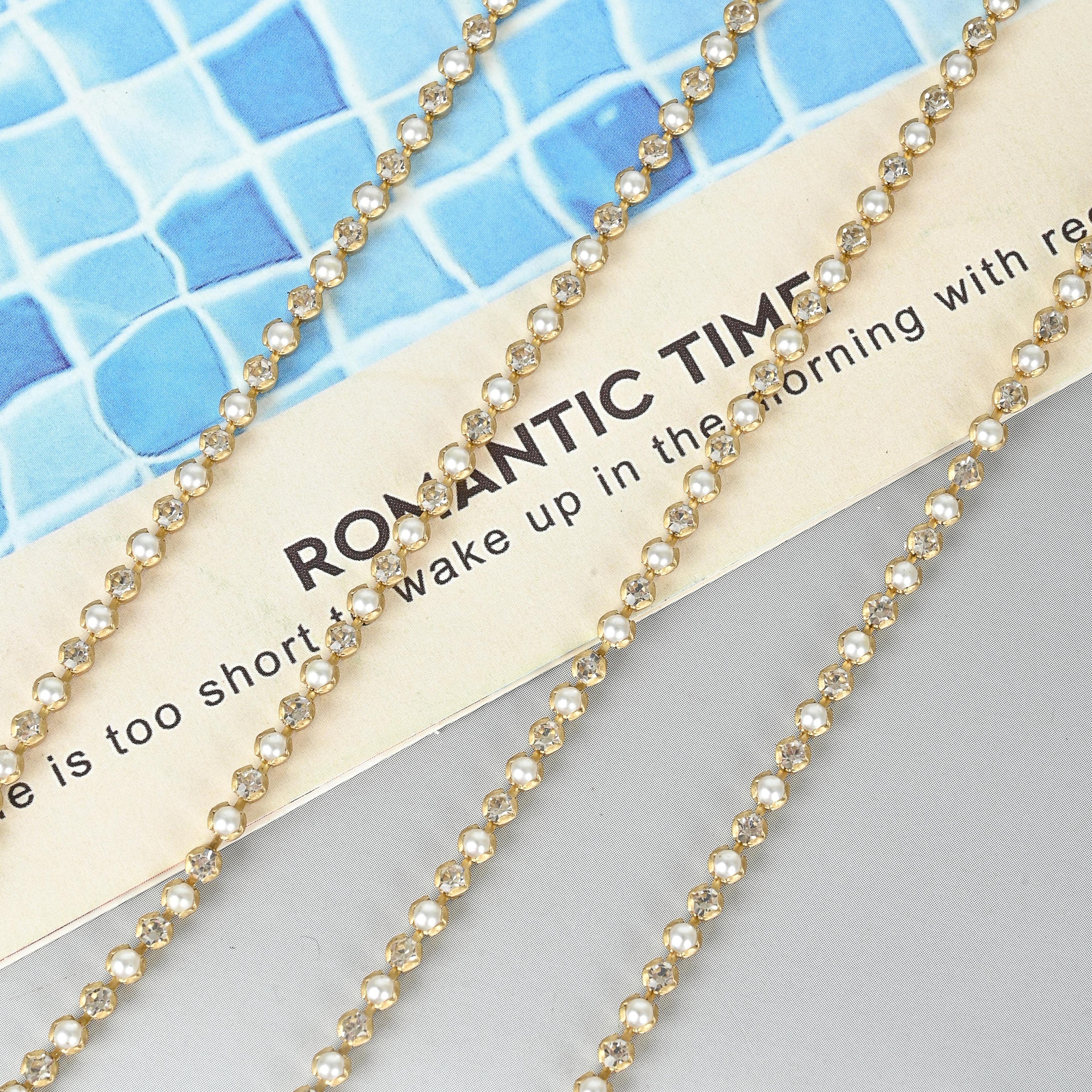 Wave bead chain, round bead chain, tag chain, diy round bead matching chain, versatile single bead chain manufacturer wholesale, 8.5#M