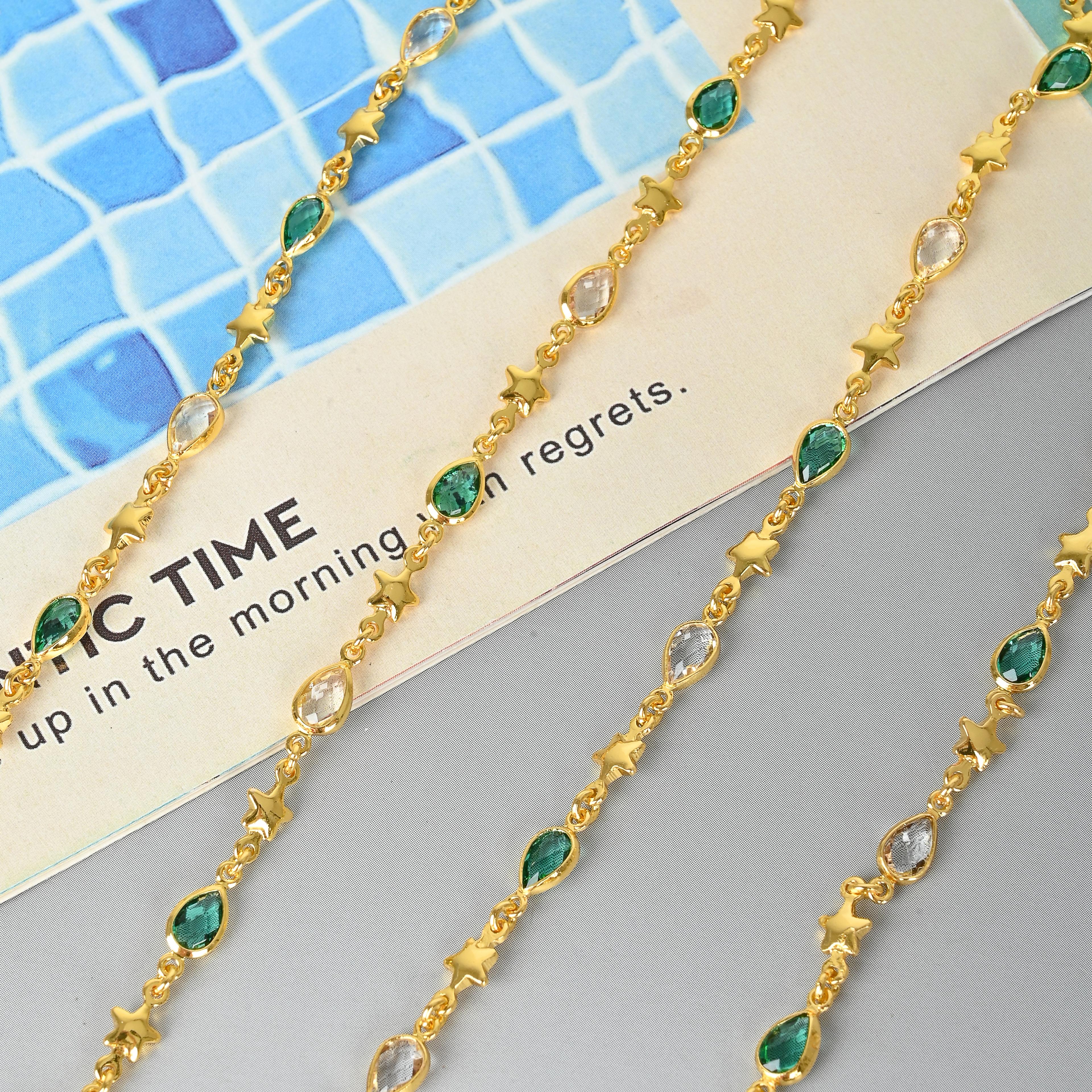 DIY jewelry decoration accessories, semi-finished products, links, basic chains, extension chains, women's necklaces, bracelets 009