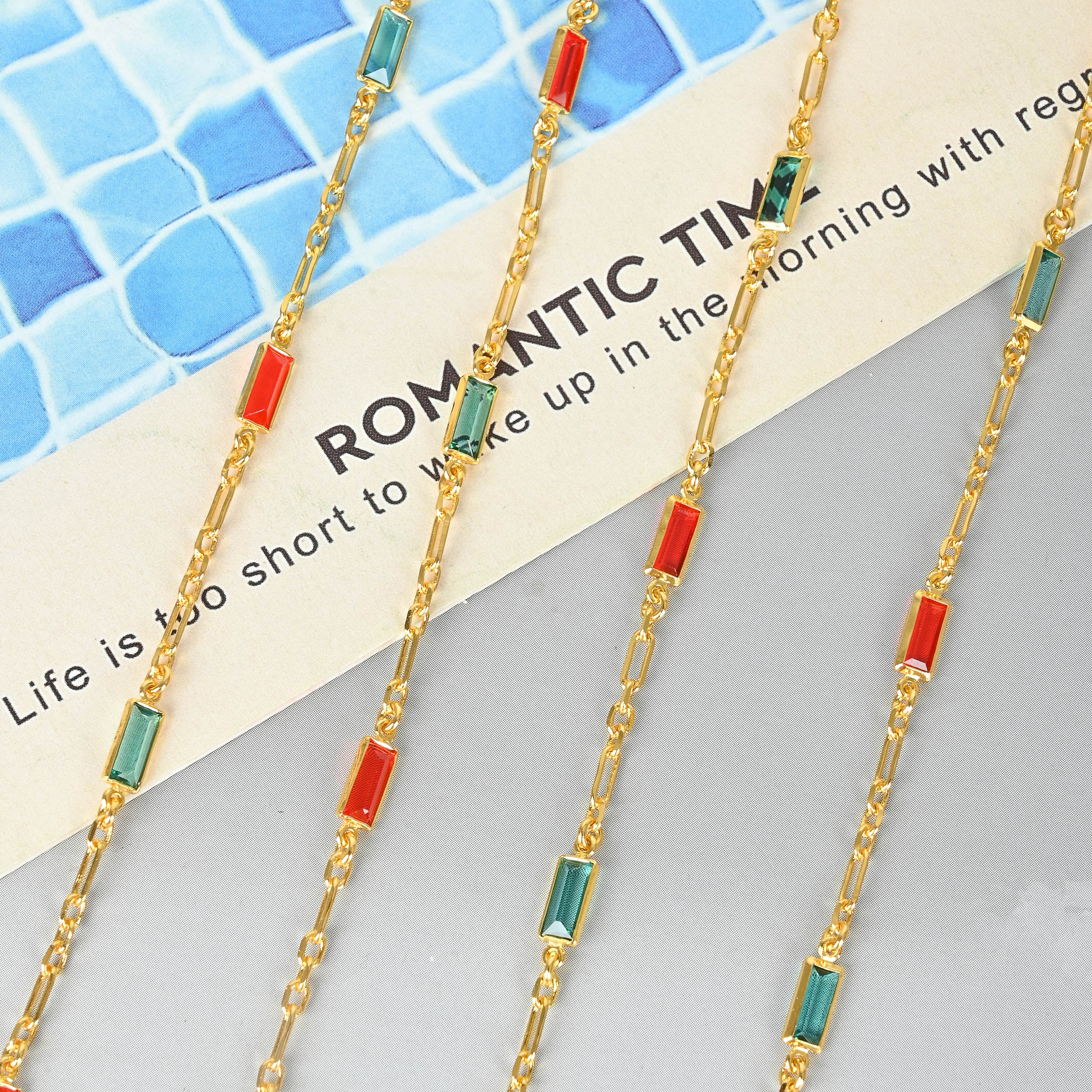 DIY饰品装饰配件半成品节链基础链条延长链女士项链手链014