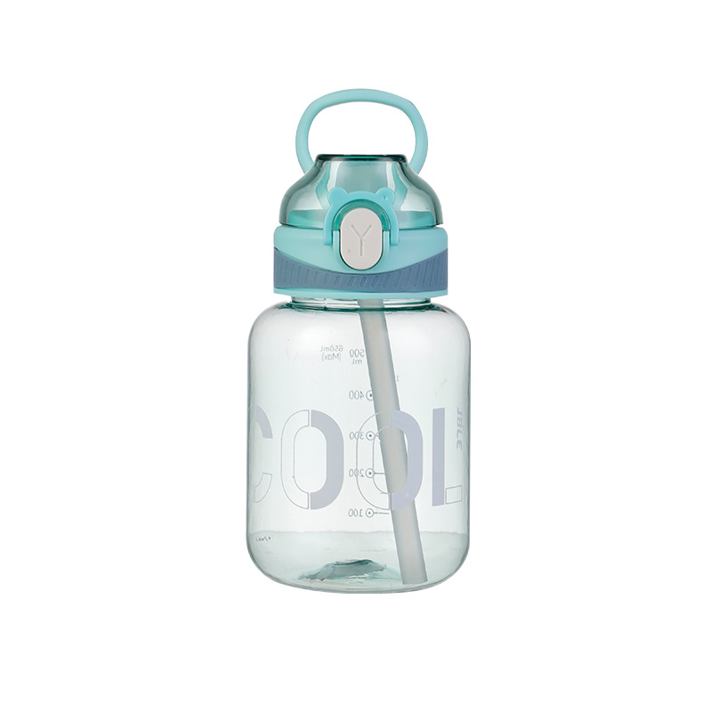 X102-883 Cute cartoon backpack plastic cup, water cup for boys and girls, straw cup, sports water bottle, space cup Item Picture