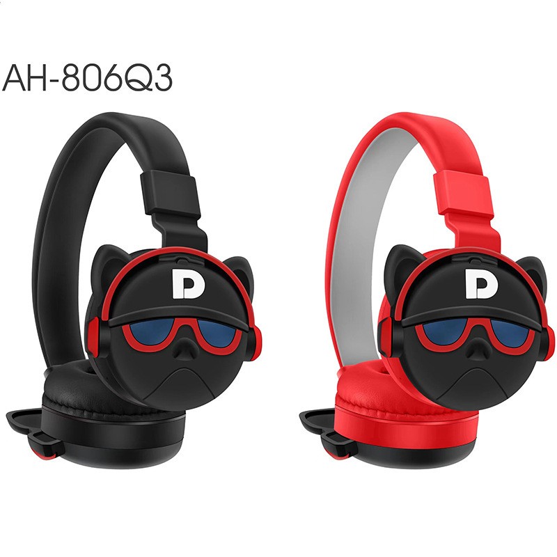 跨境爆款耳机AH-806Q3 卡通可折叠头戴式耳机音乐蓝牙耳机私模