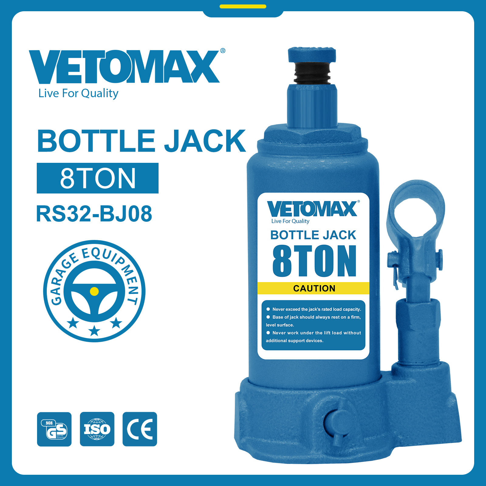 BOTTLE JACK 8T vertical jack