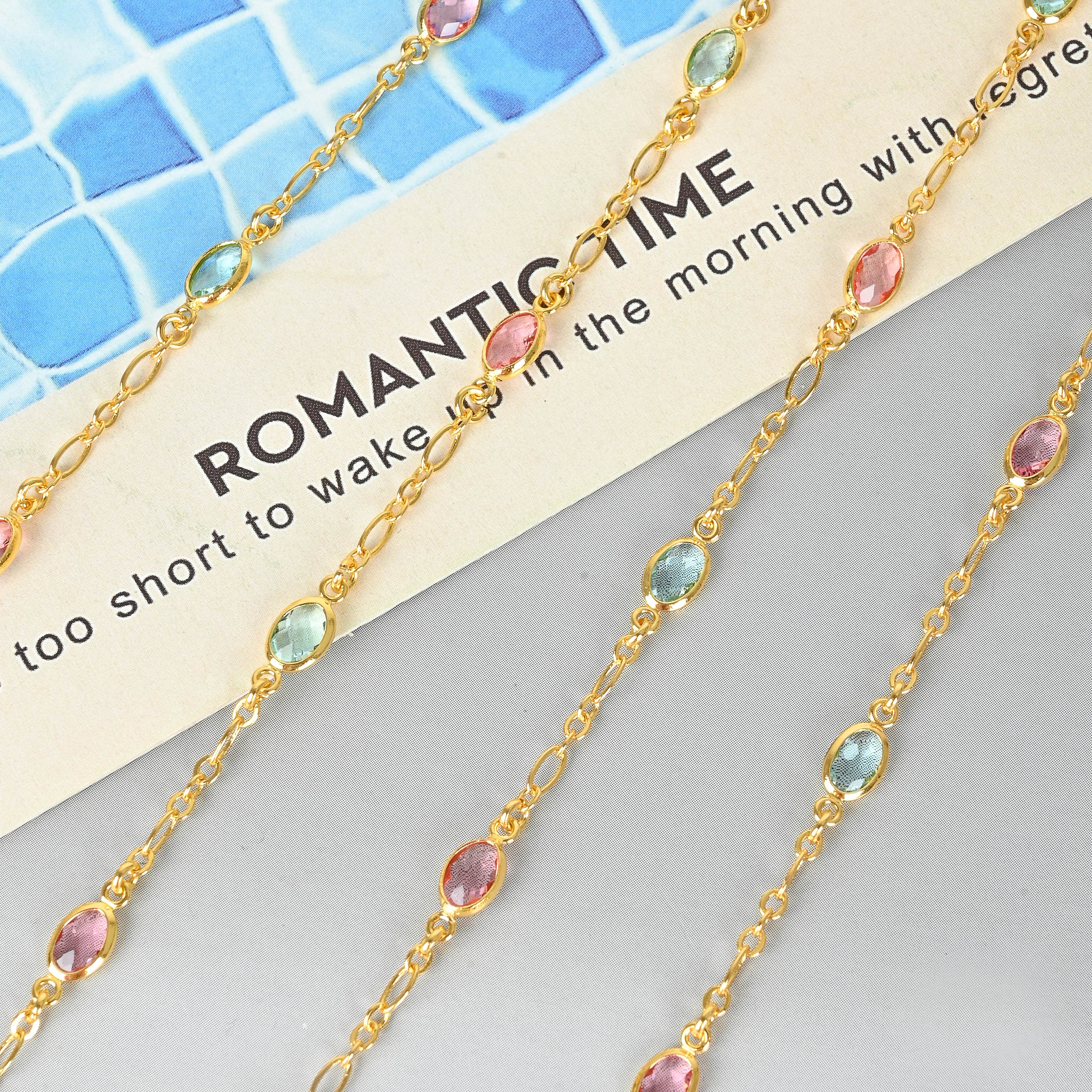 DIY饰品装饰配件半成品节链基础链条延长链女士项链手链005