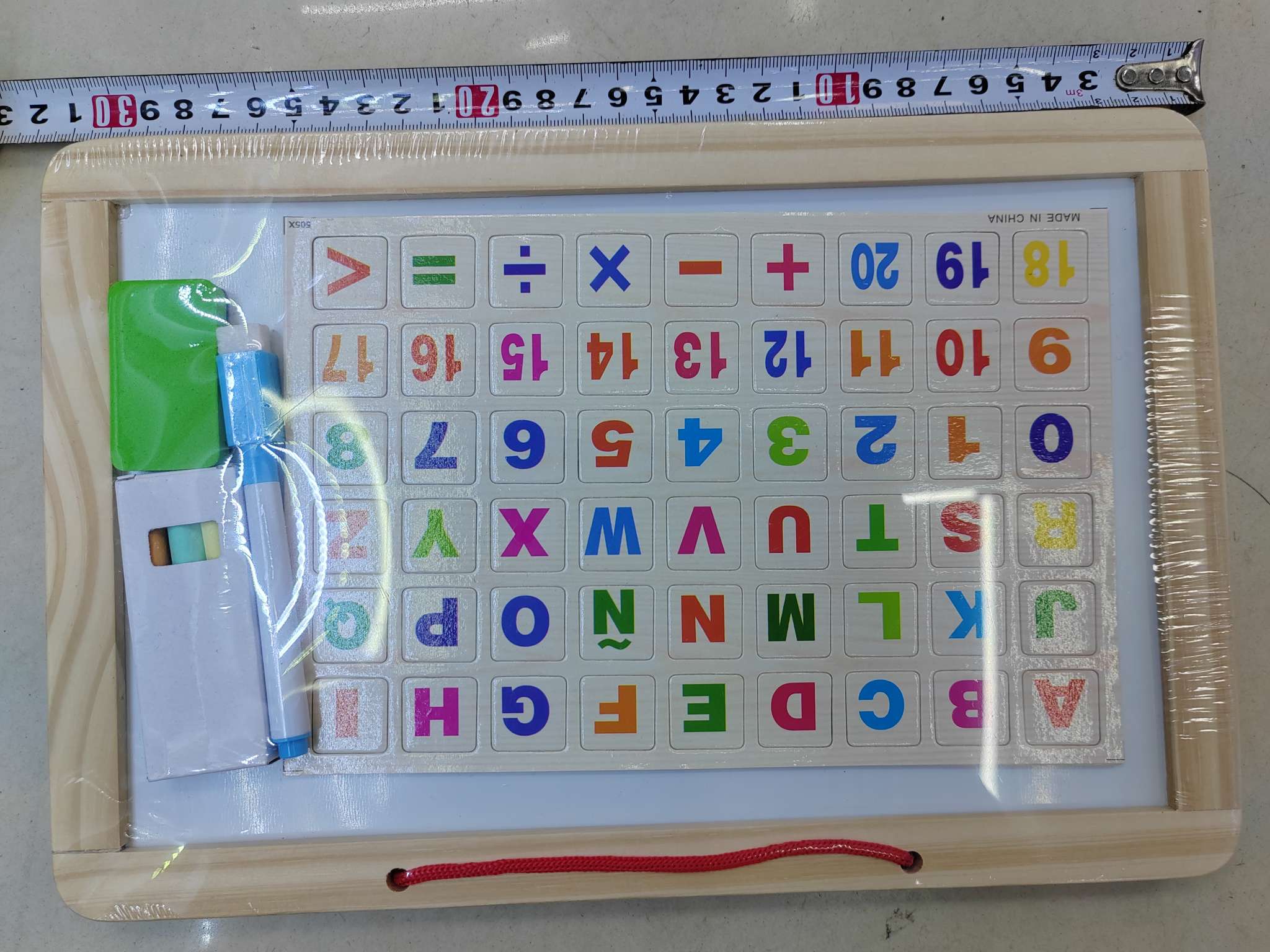 儿童益智玩具科教早教启蒙认知游戏黑板、字母数字阿文俄文系列黑板写字板 开发儿童智力动手 动脑筋灵活能力，让孩子认字体能力细节图