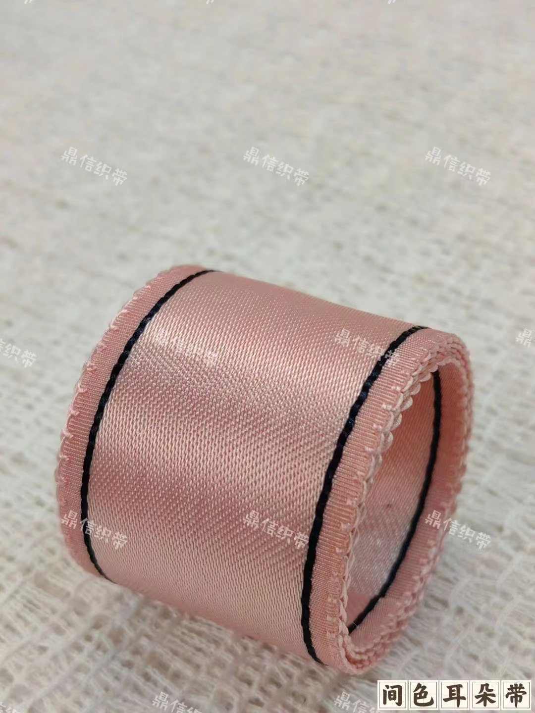 Dingxin Korean webbing Handmade DIY two-color ear straps, box clothing, hair clips, bows, simple and high-end hair accessory materials, new INS style Specification image