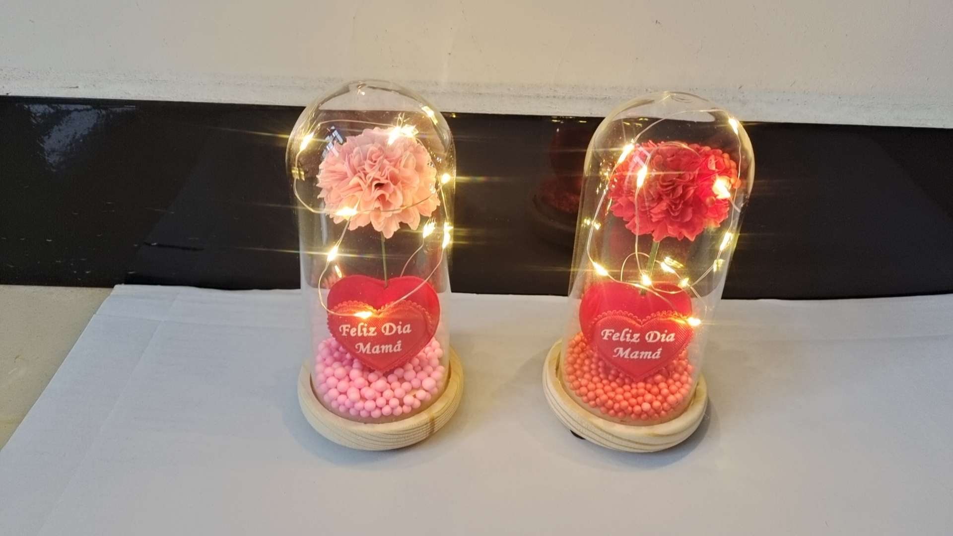 巴黎浪漫永生花玻璃罩工艺品 香薰夜灯杯子 礼品装饰品 玻璃工艺品精致艺术品玻璃罩永生花玻璃罩永生花