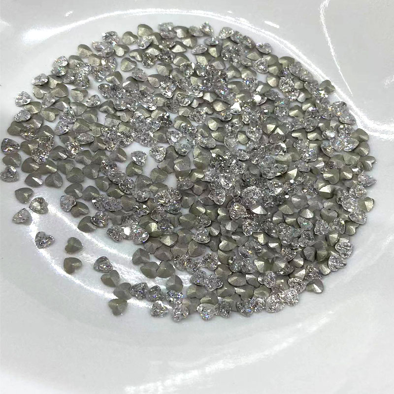 Mini Zircon nail art diamond heart zirconium DIY decorative accessories, heart-shaped base bare stone wholesale details Picture